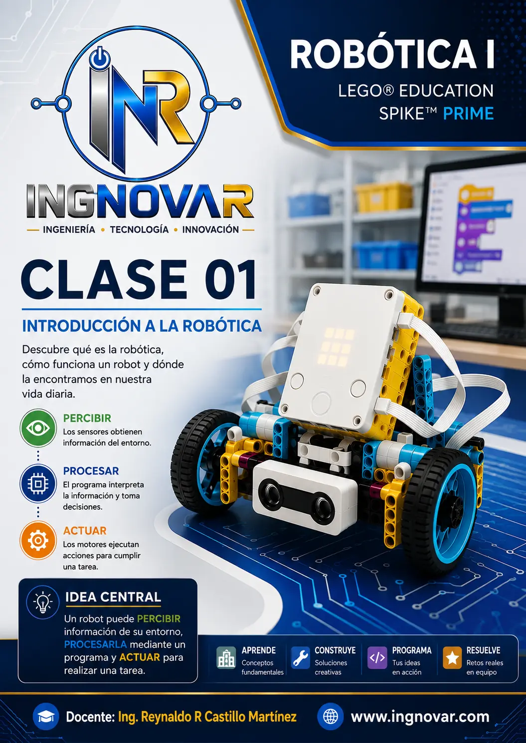 Curso Robótica I con LEGO Education SPIKE Prime